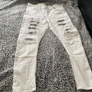 Rue 21 White And Black Jeans